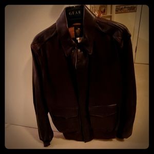 Brown Leather  Avirex jacket